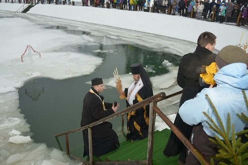 Освячення води на Буковелі .(ФОТО)
